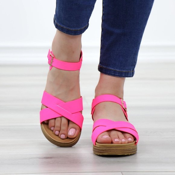 Women's Pink Sandals - Picture 10 of 14